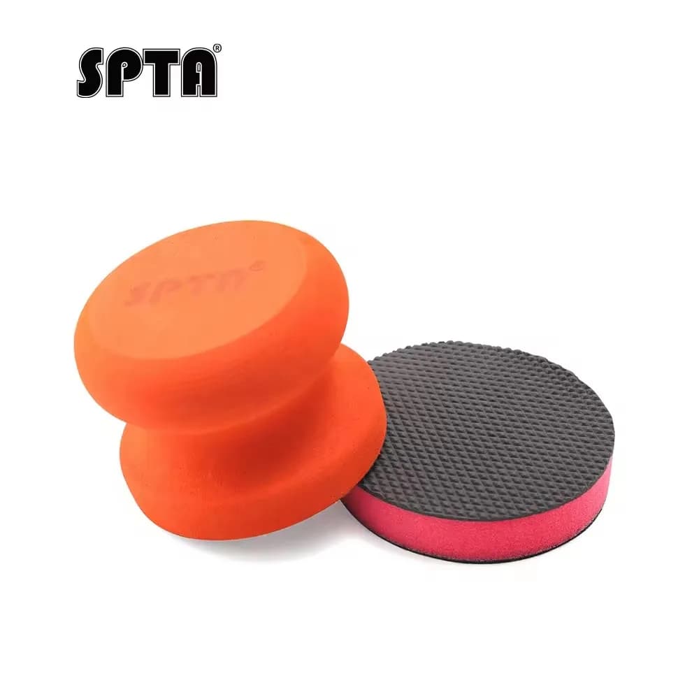 Kit tampone applicatore manuale per auto SPTA, curativo per barra in argilla da 3 pollici con impugnatura per ceratura esterna di pneumatici in gomma
