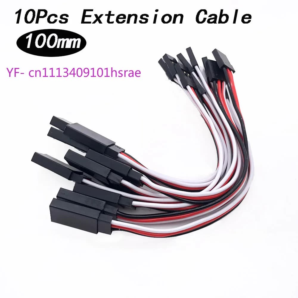 10PCS RC Servo Extension Cord 60 Core Male to Female Terminal Wire for FPV Drone Helicopter