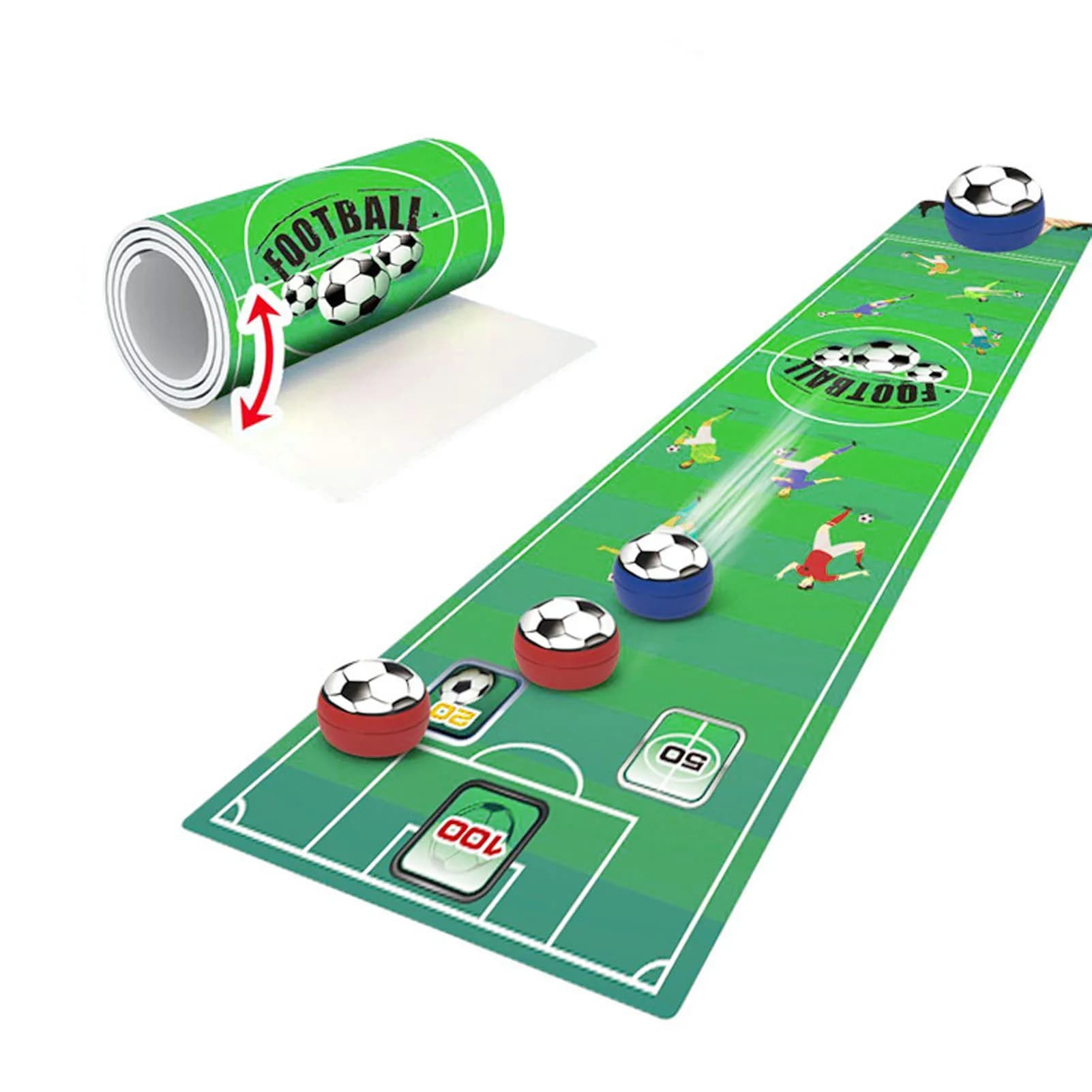 Gioco da tavolo Curling gioco da tavolo tipo di calcio educativo competitivo sport tappetino da gioco interattivo 6 palloni da calcio per adulti