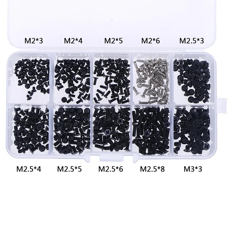 500pcs laptop computer screws set universal screw m2 m2.3 m3