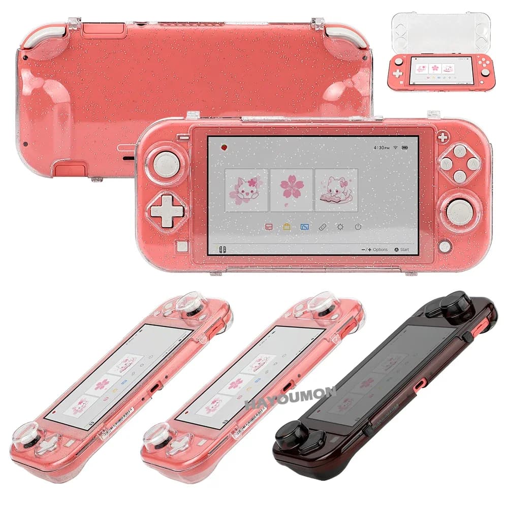 Cornice protettiva antiurto in PC trasparente effetto cristallo per console di gioco NS Switch Lite, dropshipping