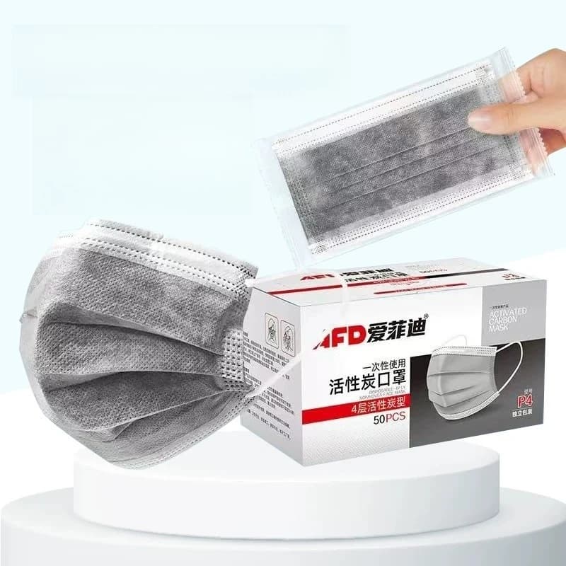 Maschera al carbone attivo per la prevenzione della polvere, protezione industriale, prevenzione del formaldeide, maschera monouso ispessita e traspirante