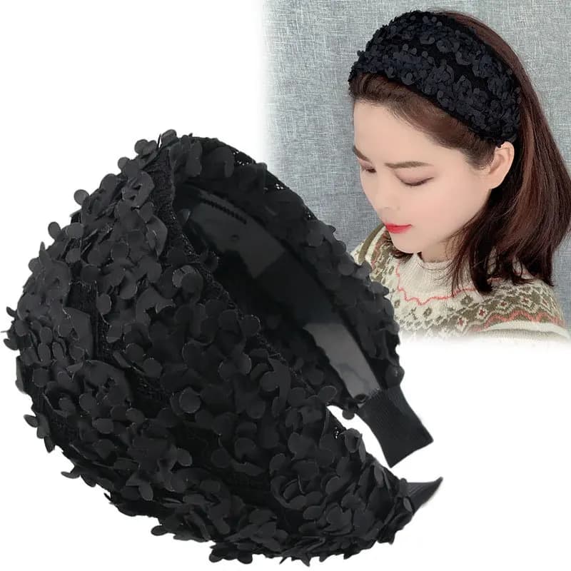 Women's wide stretched hair band forehead anti-slip hair forearm grey hair for hair for hair for mom accessories for bands