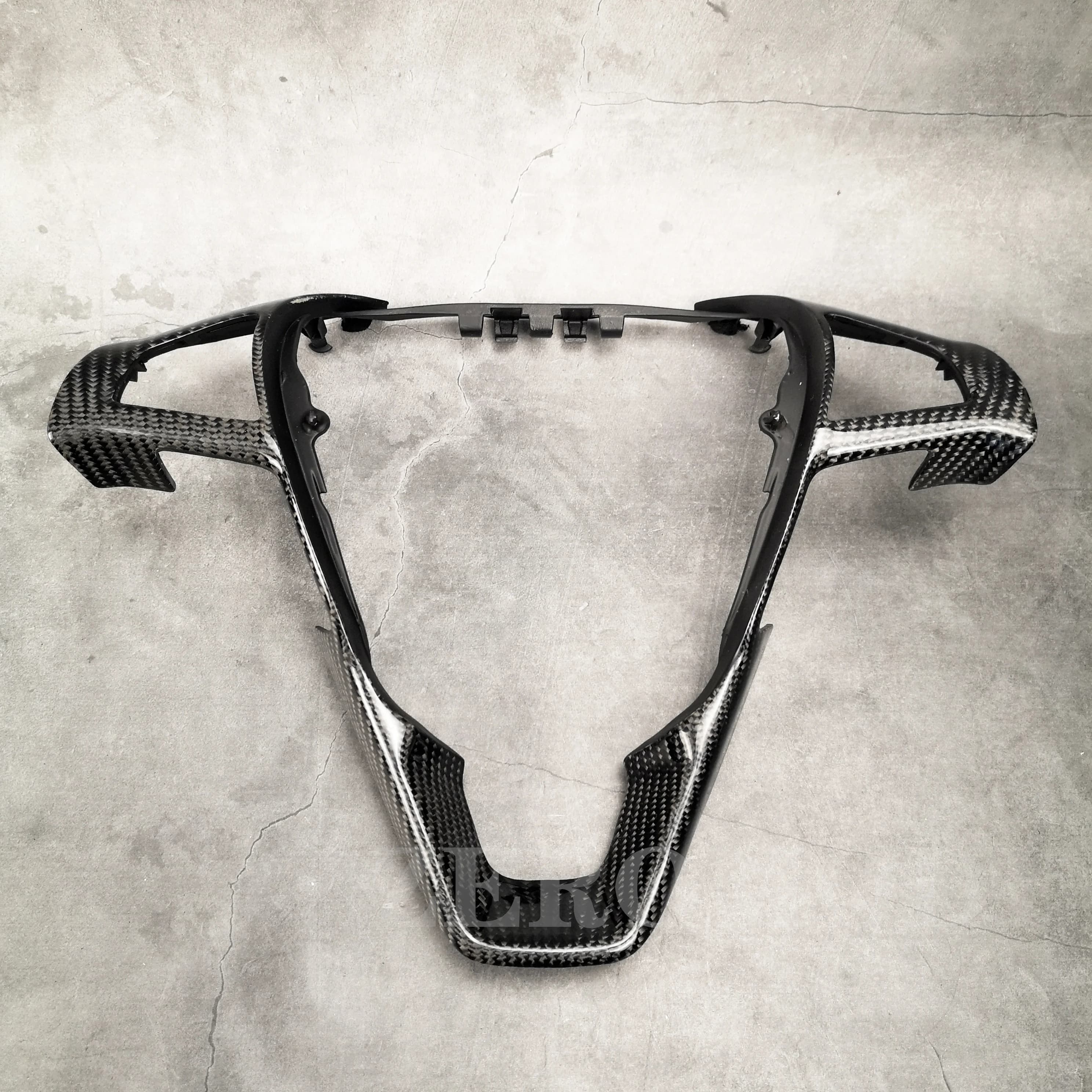 Adesivo per telaio di copertura del rivestimento del volante dell'auto in fibra di carbonio per Ford Fusion per Mondeo Edge 2013-2019 di ricambio