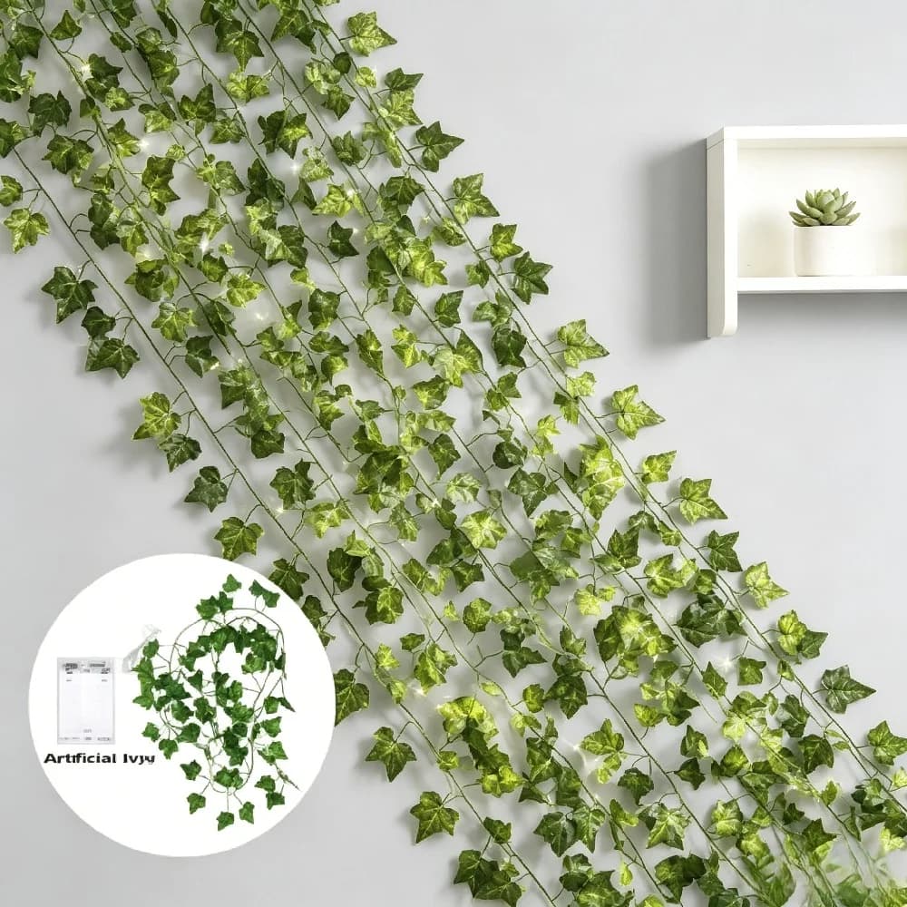Solar Rattan Light String 2/5/10M Outdoor Fairy Lamp 8 Mode Artificial Plant Leaf For Wedding Camping Garden Fence Decoration