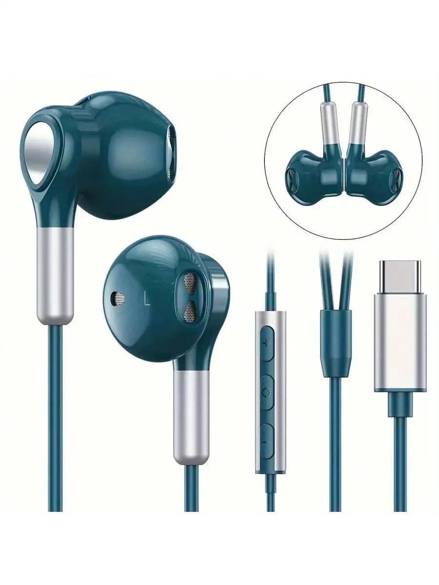 USB C headphones Type C headphones with microphone USB C wired headphones compatible with Galaxy S23 Ultra S22 S21 Fe S20