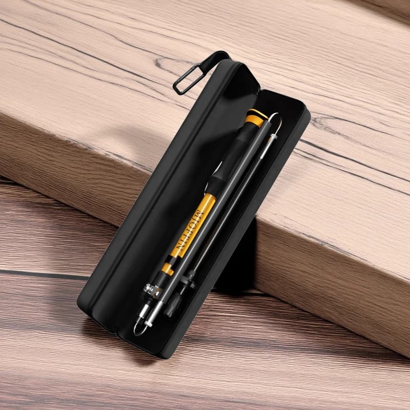 Foldable trekking poles for mountaineering and hiking Ultralight outdoor poles with five aluminium alloy sections 7075