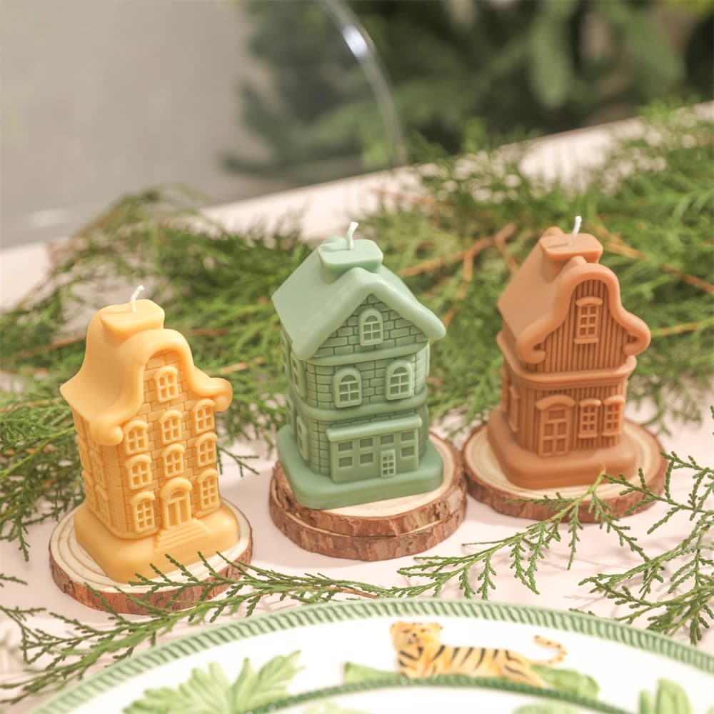 Boowan Nicole 3D dolce casa casa candela fare fai da te stile europeo castello sapone resina cristallo stampo in Silicone decorazioni per la casa regalo