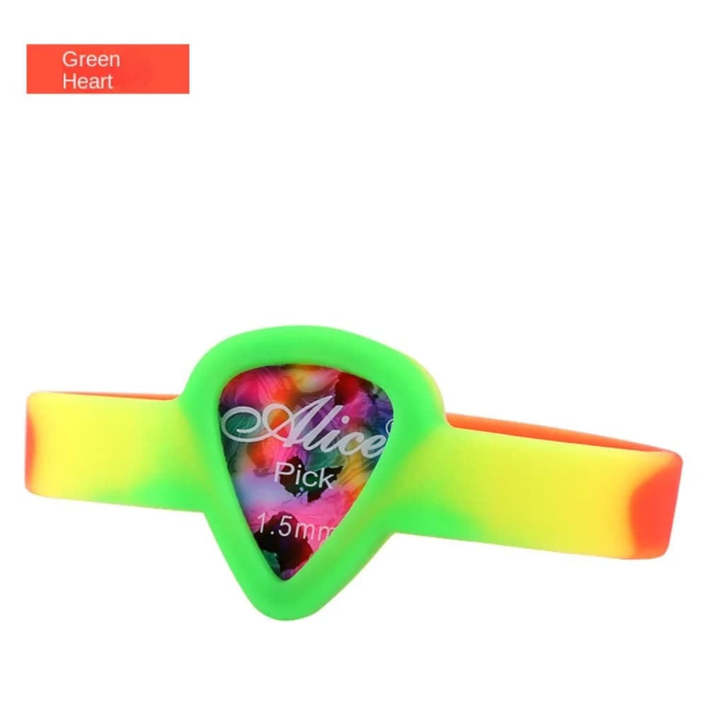 Waterproof Guitar Picks Bracelet Mini Stylish Guitar Pick Holder Wrist Strap Rubber Convenient Guitar Pick Holder Wristband Men