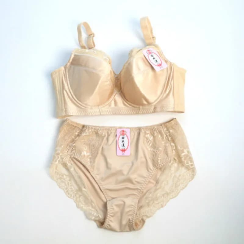 Reggiseno e mutandine push up da donna Lingerie Reggiseno slip Set intimo femminile taglie forti BCEFGH 34 36 38 40 42 44 46 48