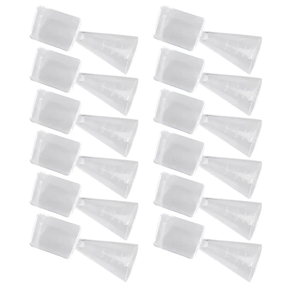 Set di 1 cucchiaio e 1 tazza per la misurazione di maschere facciali, in materiale PS delicato, inodore, facile da pulire, strumento di bellezza fai-da-te per la miscelazione di polveri, professionale.