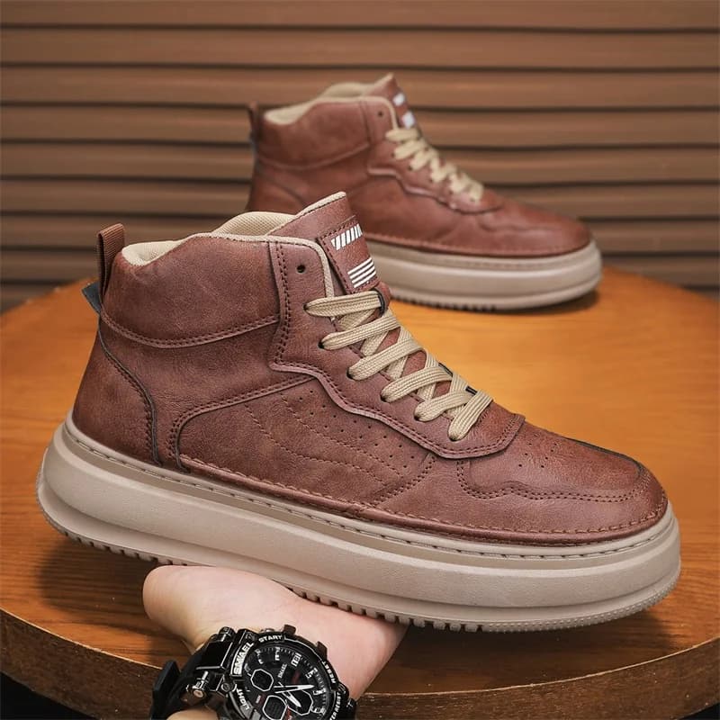 Scarpe casual alla moda con suola spessa che aumentano l'altezza, scarpe alte, antiscivolo e resistenti all'usura KN66