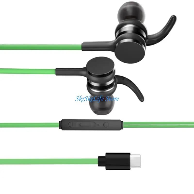 E65E Gaming Headsets With Microphone 3.5Mm And Type C Earphone For PC Laptop Phone