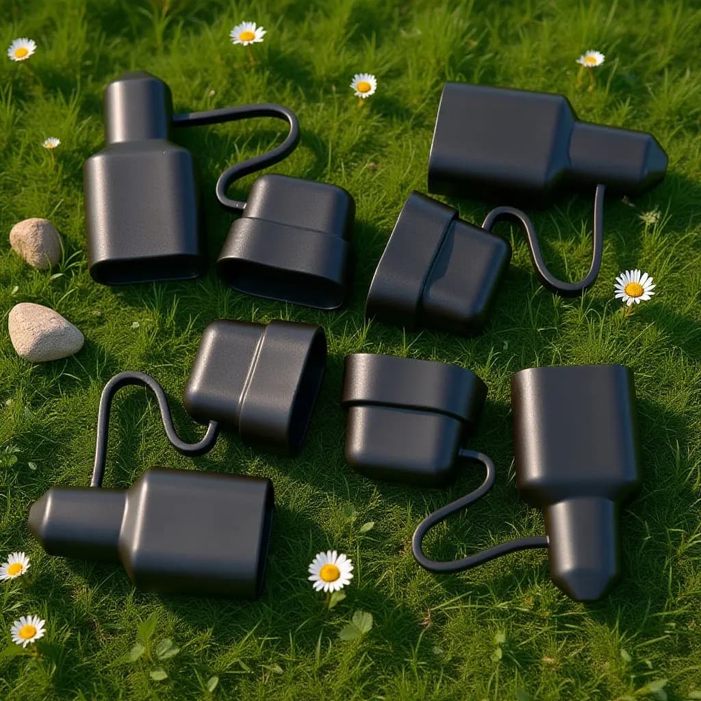4 pcs waterproof plugs for cable connectors, fast disconnecting electric cable resistant covers