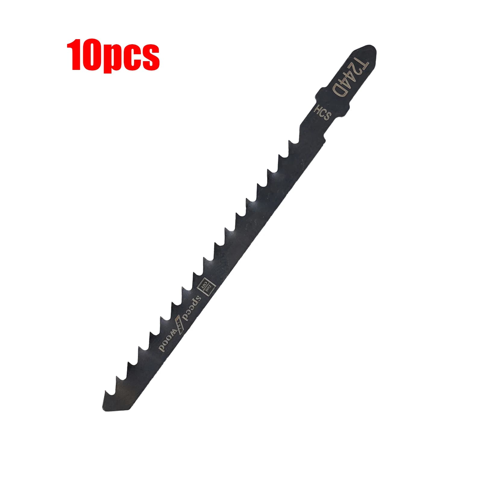 10Pcs HCS JigSaw Blades T144D+T244D For High Speed Wood Board Plastic Cutting Home DIY Curve Cutting Reciprocating Saw Blade