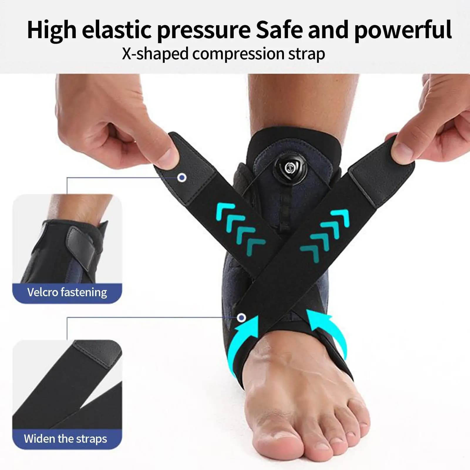 Tutore stabilizzatore per caviglia con supporto per caviglia distorsione per donna, stabilizzatore protettivo regolabile per il piede, per il recupero delle infortuni fitness