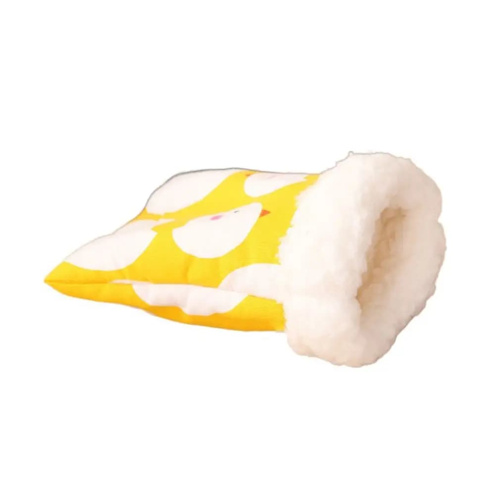 Cute Pocket Hamster Cotton Nest Chicken/Owl Warm Pocket Pet Carriers Bag Soft Fleece/Canvas Warm Hamster Bed Indoor