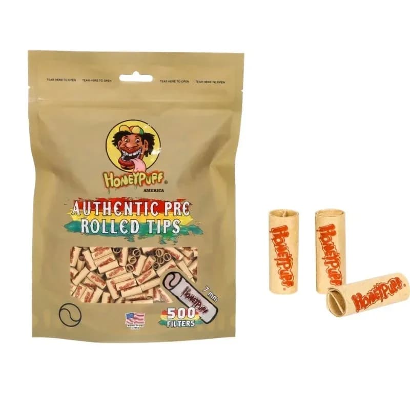 500 Pezzi/Lotto Filtri per Sigarette Naturali Non Raffinati Pre-rotoliati 7mm Carta Filtrante per Sigarette Arrotolate a Mano Accessori per Sigarette