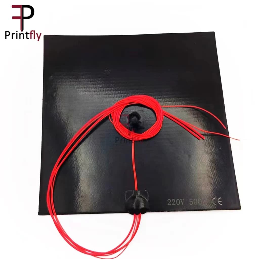 Riscaldatore personalizzabile del cuscinetto riscaldante del Silicone 500mm x 500mm per il letto di calore della stampante 3d