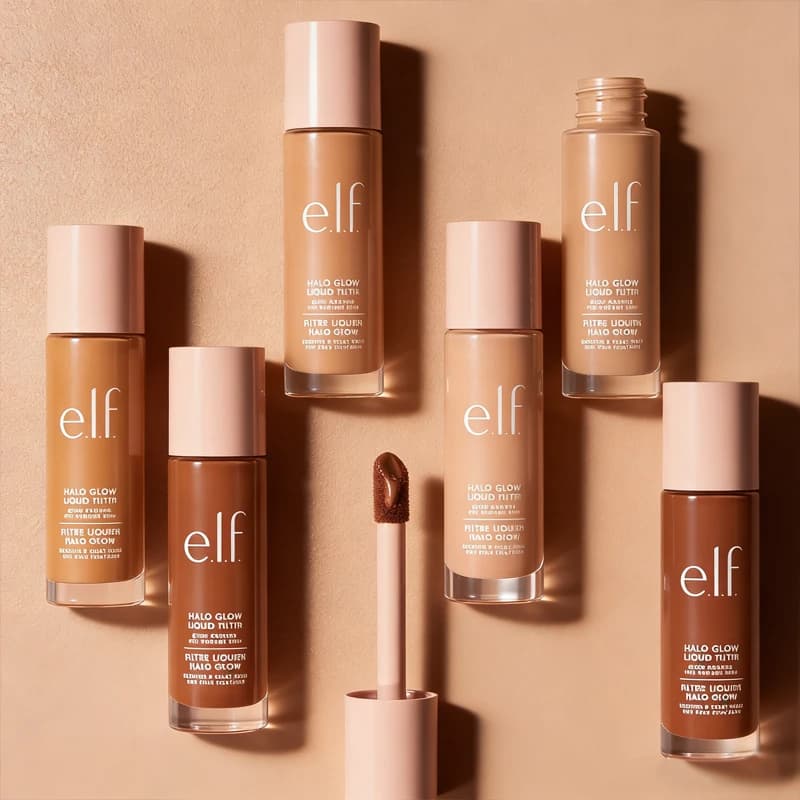 Elf Primer Fondotinta Liquido Effetto Seconda Pelle Correttore Illuminante Contorno Gel Base Viso Idratante a Lunga Durata Lucidante