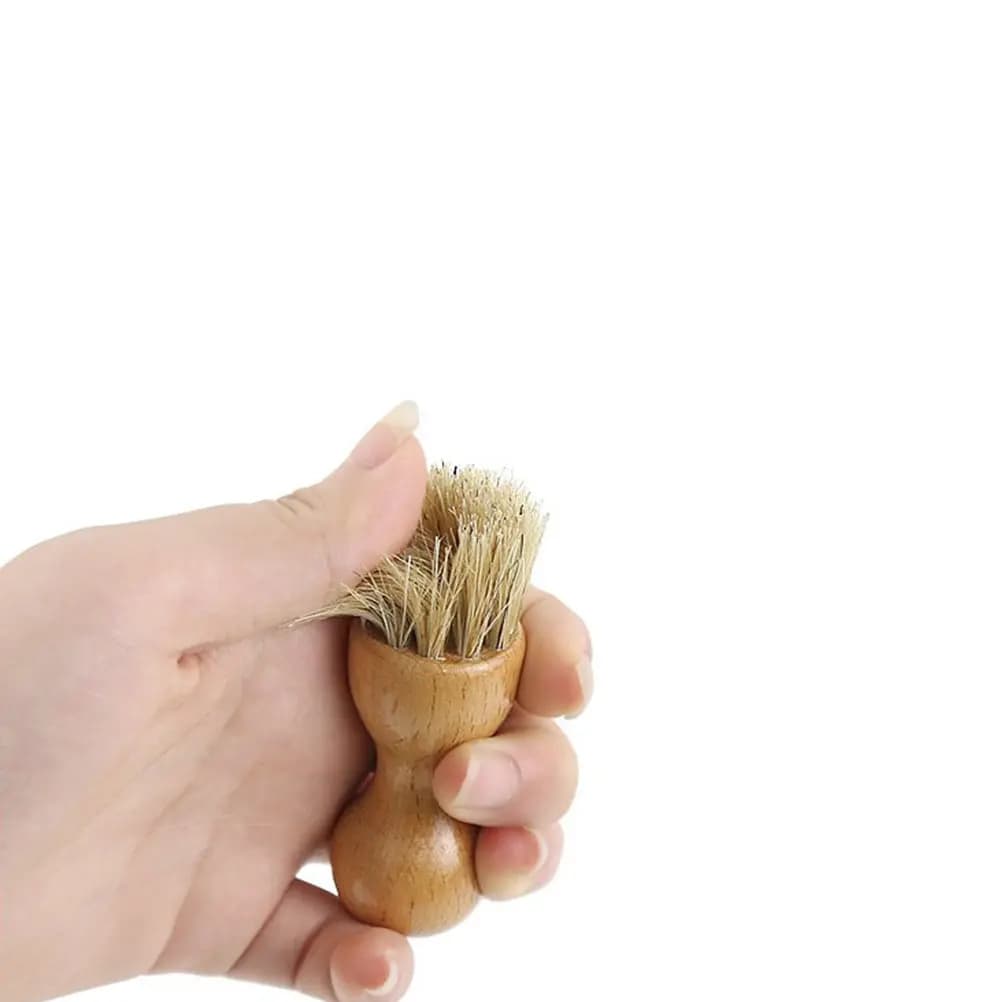 Set di 4 Spazzole Premium in Legno per Scarpe, Pulitore e Lucidante Multifunzione per Macchie Sporche su Sneakers, Stivali e Scarpe in Tela - Pulizia Rapida