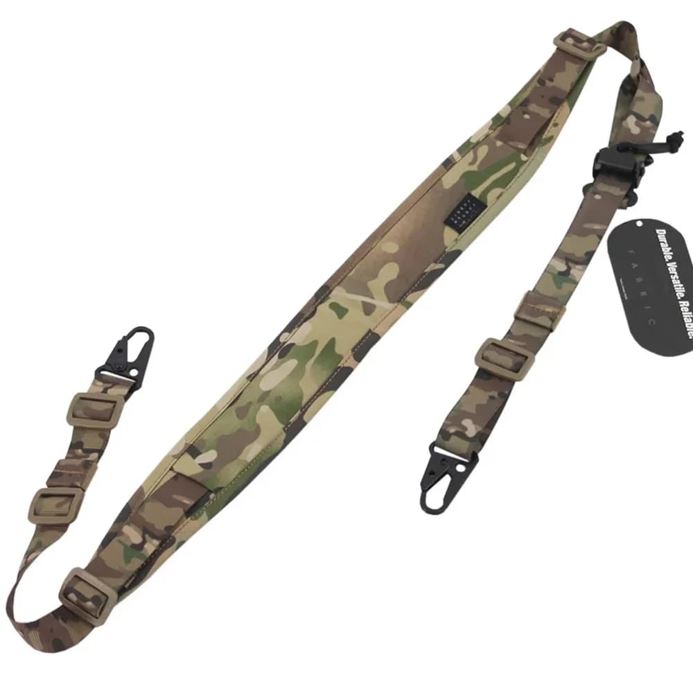 Cinghia per imbracatura tattica modulare per fucile rimovibile 2 punti / 1 punto 2,25 "larghezza imbottita per pistola da tiro Accessori per fucile da caccia