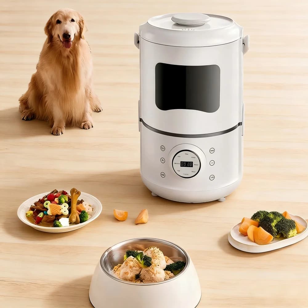 Nuovo 2026: Frullatore Elettrico Automatico Regolabile per Alimenti per Animali Domestici - Elegante, Portatile, Durevole, in Acciaio Inossidabile, Ricaricabile per Cani e Gatti