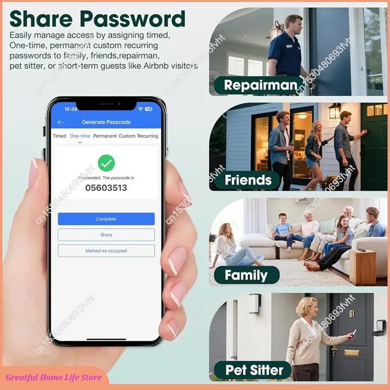 AT59 Cassetta di sicurezza con chiave intelligente Cassetta di sicurezza elettronica Bluetooth con controllo APP e codice PIN per ufficio Airbnb-Agente immobiliare