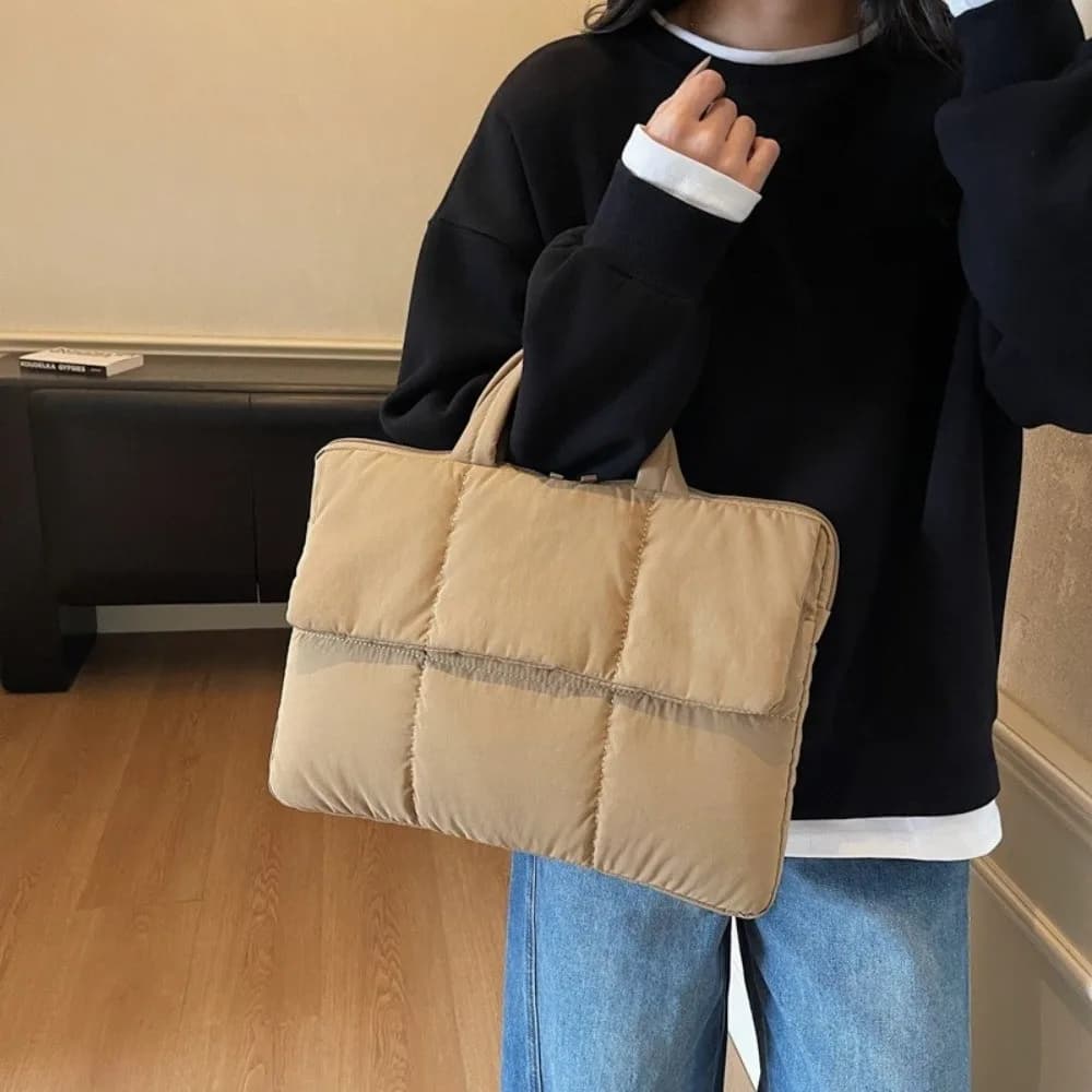 Borsa per Laptop da 16 Pollici Semplice e Resistente agli Urti, Custodia Imbottita Leggera per Notebook, Borsa Porta Computer Unisex