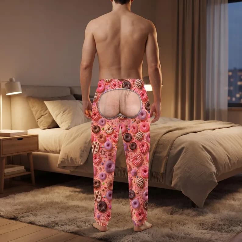 Fun Food Printed Sports Pants Fake Belt Y2K Style Sexy Home Pants Cute Pajamas Gift Party Clothing