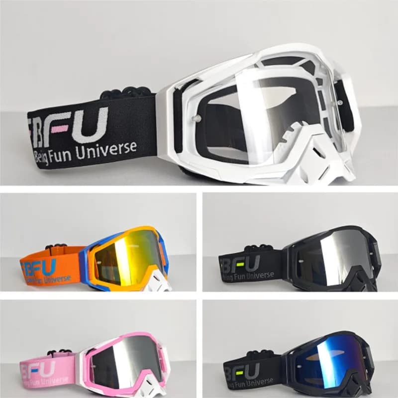Occhiali da Neve Universali Compatibili con Casco, Protezione da Vento, Sabbia e Polvere, Ampia Visuale per Appassionati di Sci