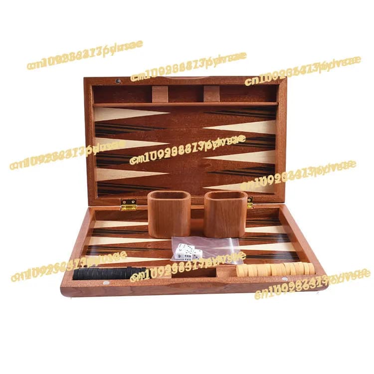 11 Inch Backgammon Set Wooden Baccarat Board Game For Entertainment On The Table