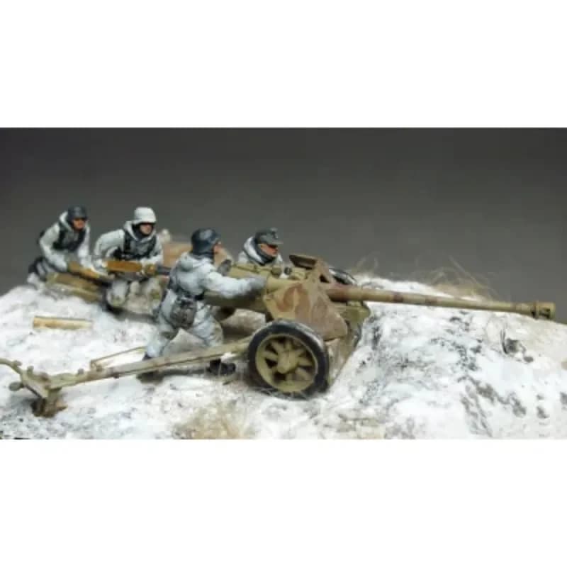 1/72 Resin Figure Kit GK Army 7.5cm PaK40 crew 4 soldati (cannone non incluso) giocattoli Diorama non assemblati e non verniciati