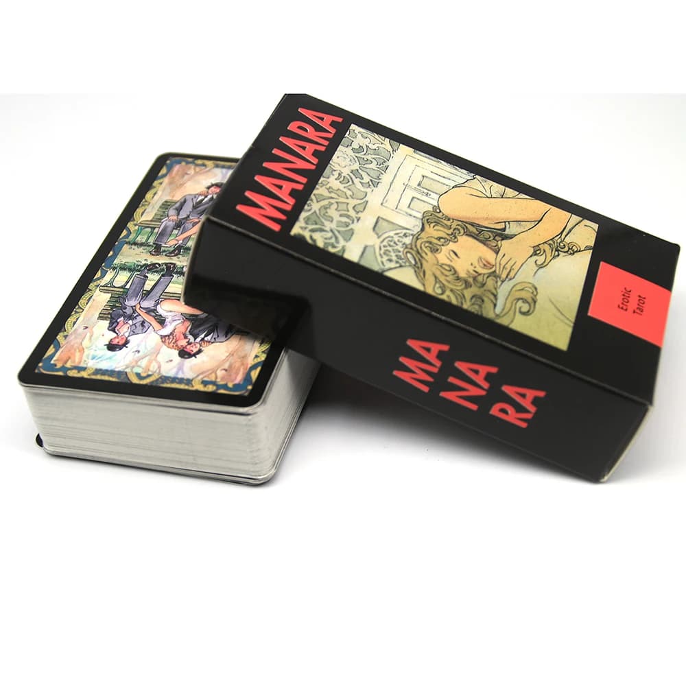 Manara Tarocchi Gioco da tavolo Carte Misteriosa mazzo di divinazione Giochi di società in famiglia Versione inglese Vintage C