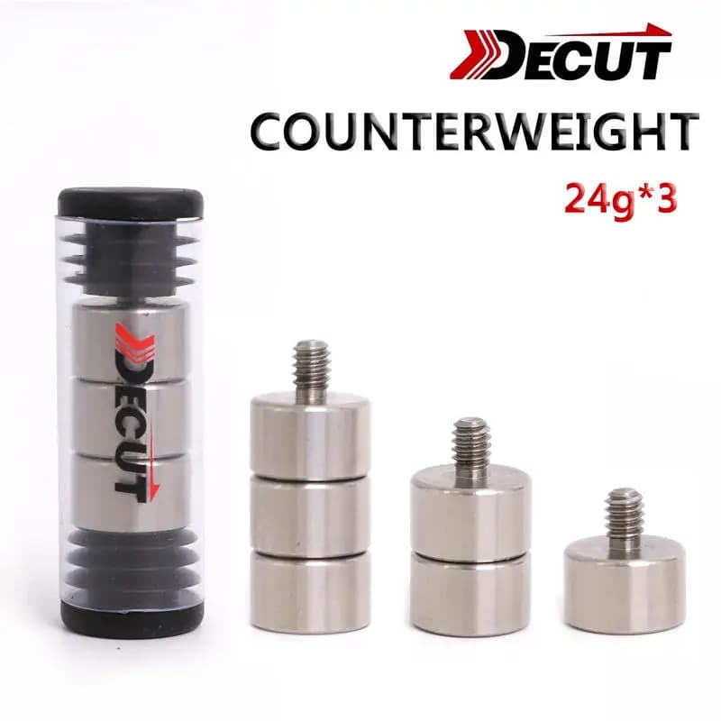 Testa contrappeso Tappo contrappeso Asta di equilibrio Pezzo ponderato Accessori per arco e frecce Pezzo ponderato Decut Tappo ponderato