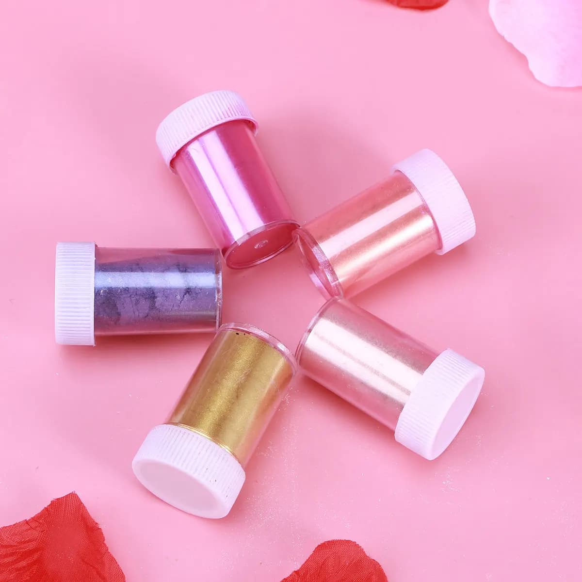 10 pezzi di polvere di pigmento di mica perlata a fusione rapida per sapone fatto a mano, nail art, trucco, ombretto, fard, glitter
