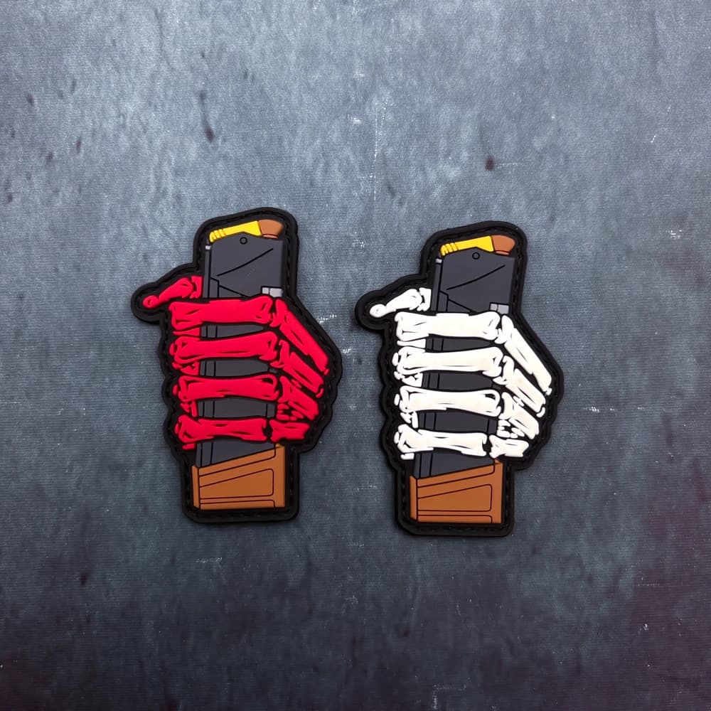 Patch in PVC a forma di teschio per gilet tattici/trasportini, effetto luminoso, chiusura a strappo, patch morale per zaini, patch per abbigliamento, gomma morbida