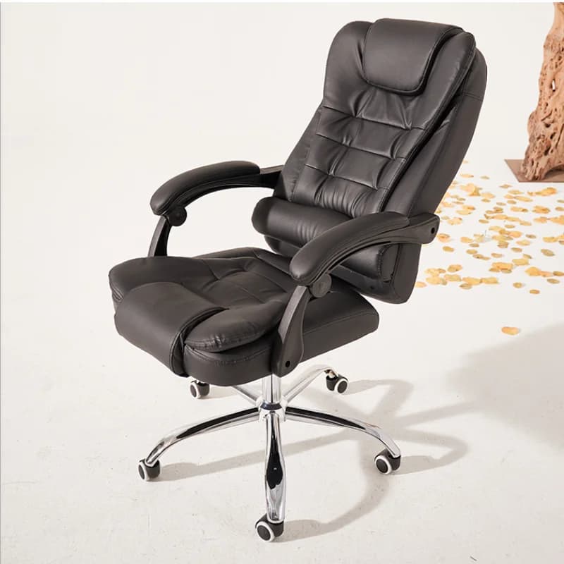 Sedia da Ufficio in Pelle Boss, Poltrona Direzionale per Conferenze, Sedia da Gaming Ergonomica con Traspirabilità Elastica, Arredamento per Casa
