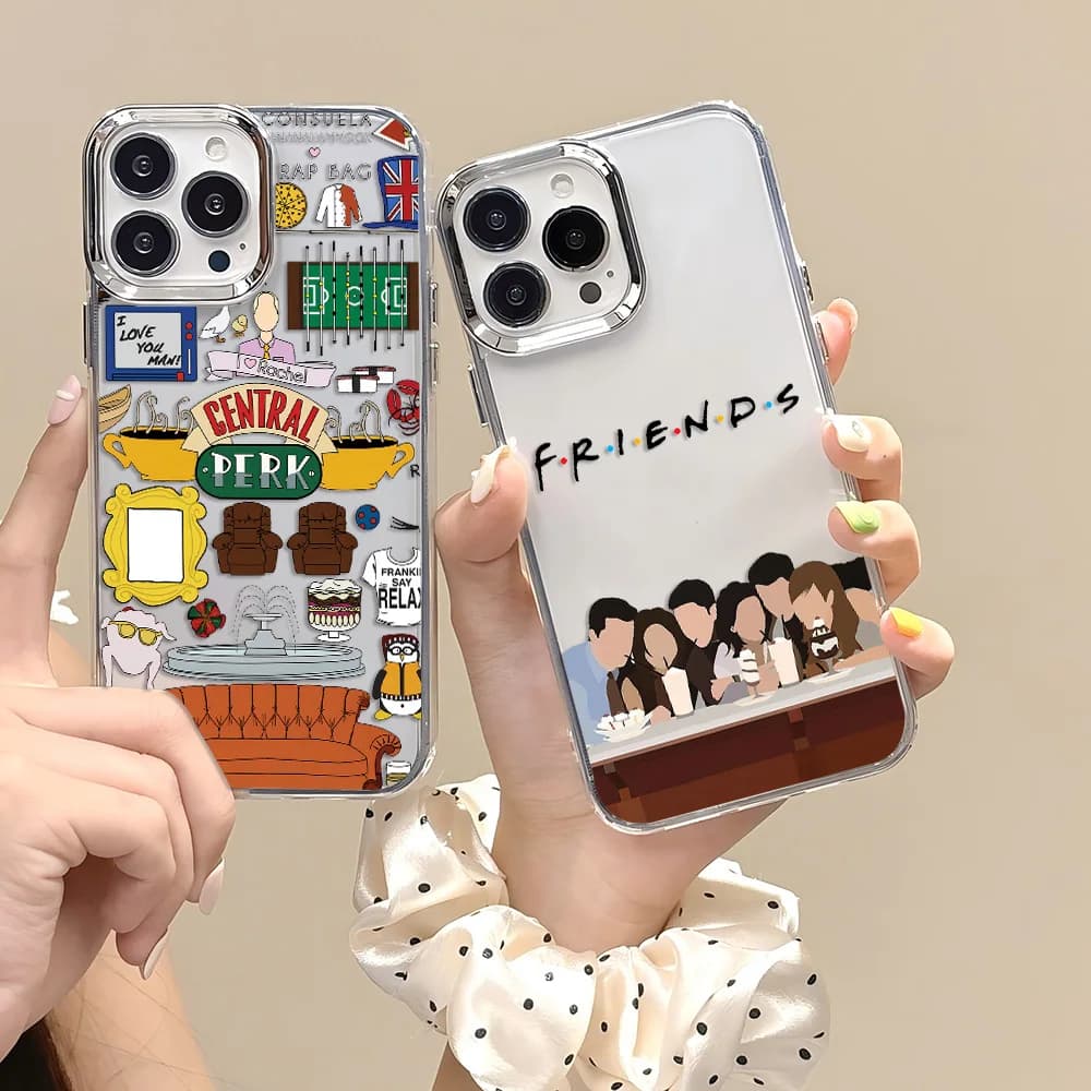 Friends Hot TV Show Phone Case For iPhone 17 16e 16 15 14 13 12 11 mini Pro Max X XR XSMAX 8 7 Air Plus Transparent Soft Cover