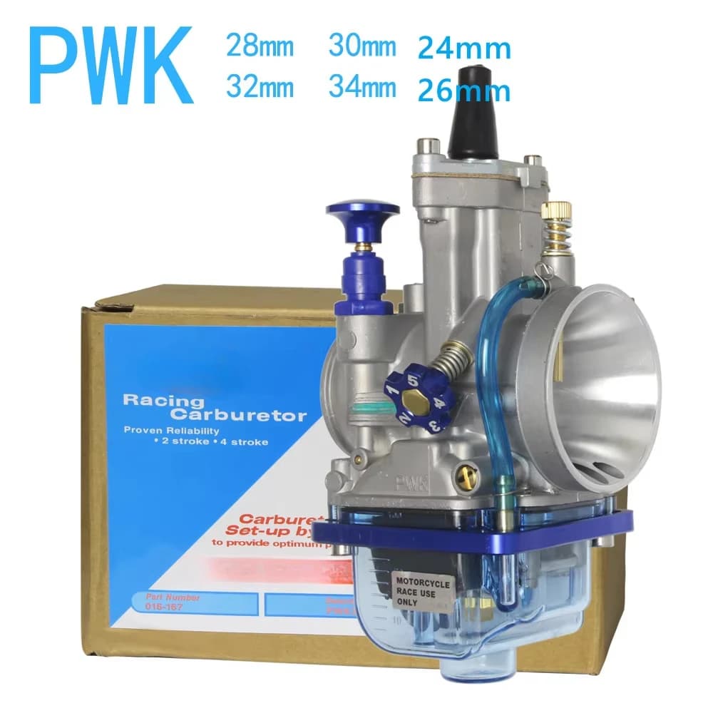 Moto Carburatore 2T 4T Blu Trasparente Ciotola di Copertura Per Keihin Koso OKO YZ85 Power Jet PWK 21 24 26 28 30 32 34mm Carburador