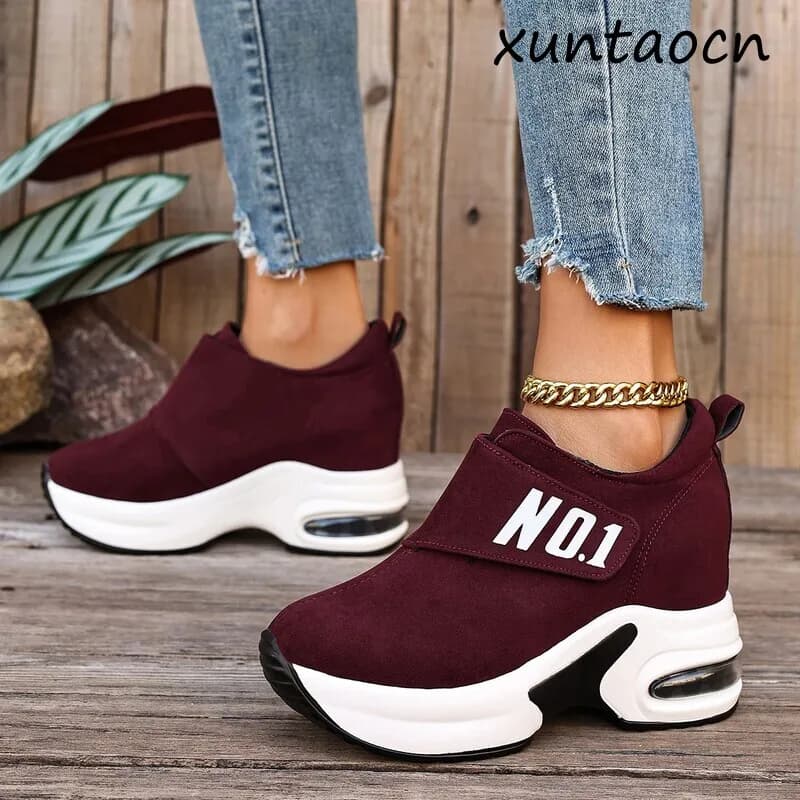 Sneakers da Donna con Suola Antiscivolo, Comode Scarpe da Passeggio per Esterni, Scarpe Casual con Piattaforma Vulcanizzata, Nuove Zapatos De Mujer