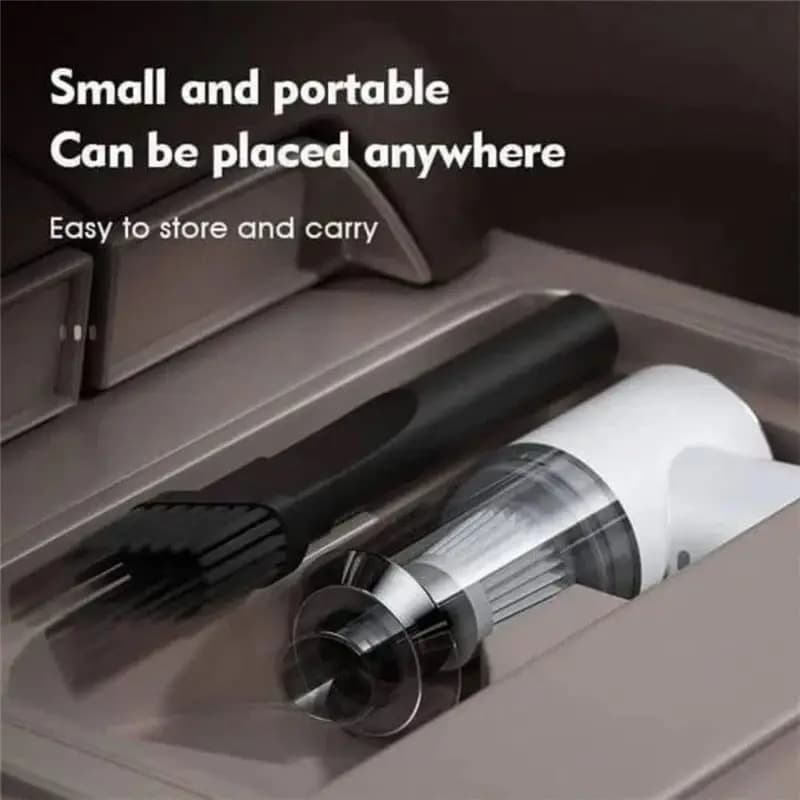 Aspirapolvere portatile senza fili per auto, aspirazione potente, aspirapolvere per auto ricaricabile senza fili, aspirapolvere portatile nero