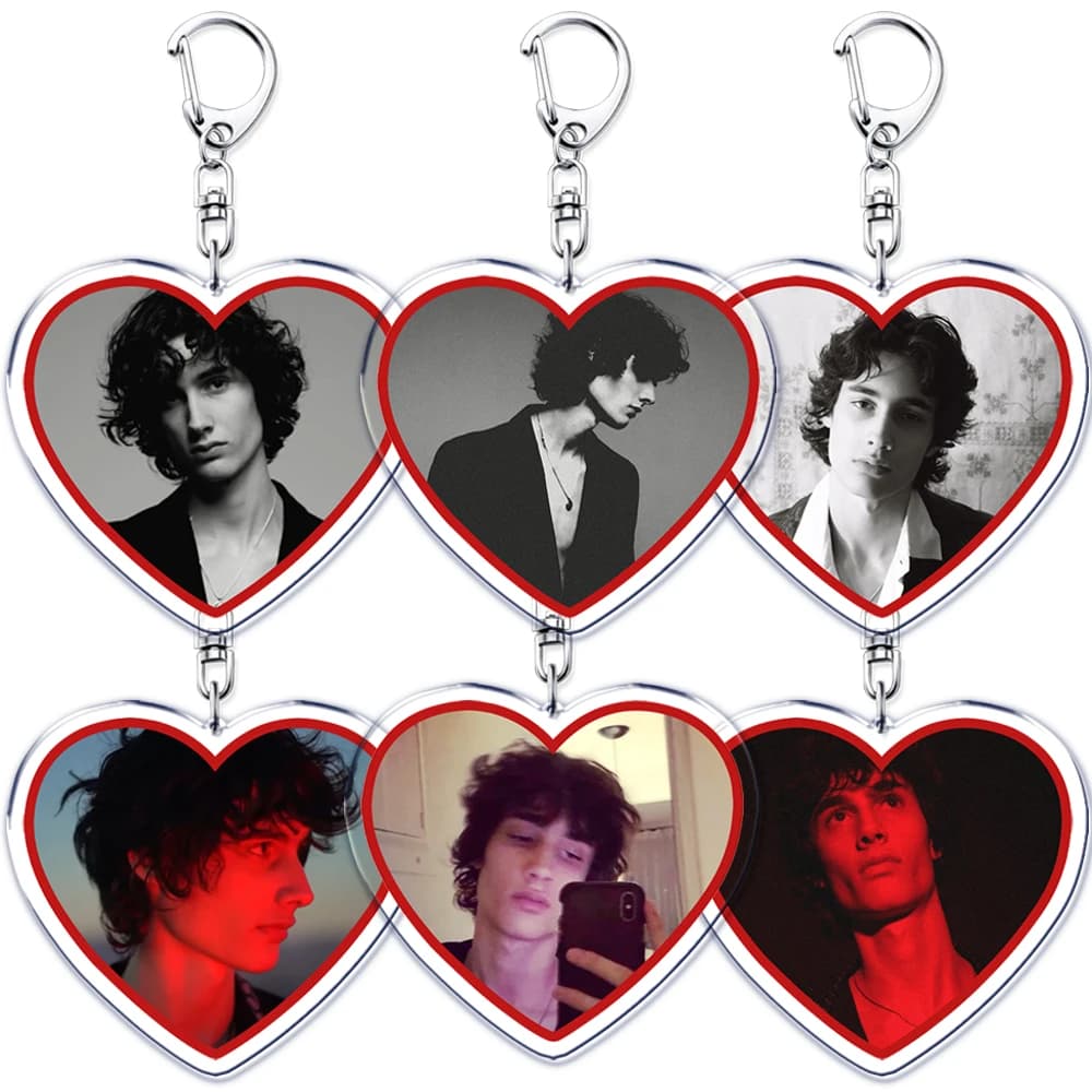 Keychain British Indie Rock Pop Singer Sombr for accessoriesLove my boyfriend Back to friends Heart Shaped Keyring Jewelry Gifts for fans