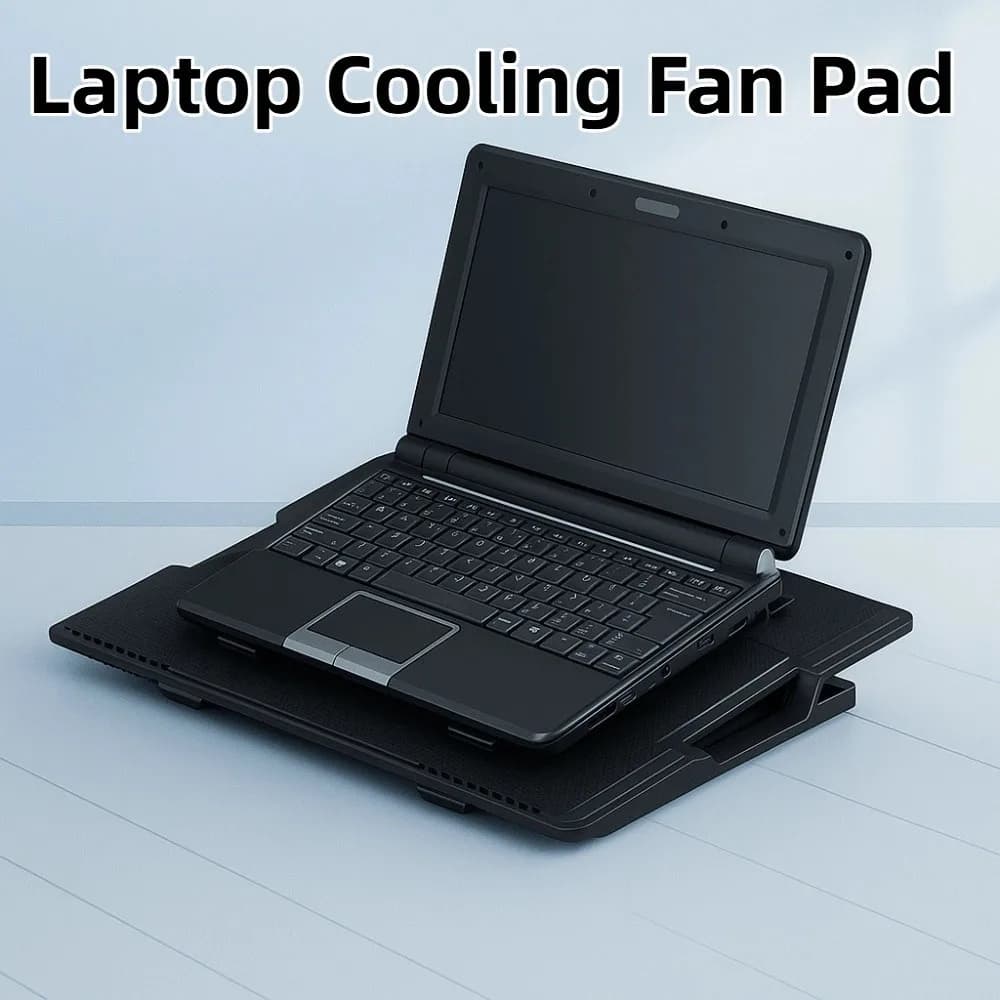 Ventola di raffreddamento per laptop regolabile Pad Due porte USB Base di raffreddamento per laptop portatile Supporto di raffreddamento Staffa per radiatore per notebook da 15,6 pollici