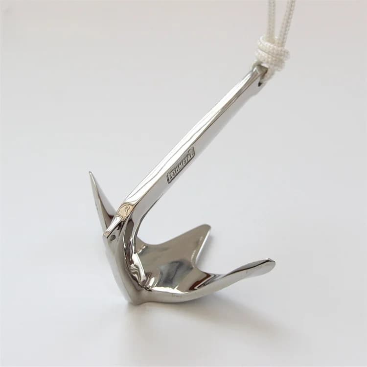 Starfish 7.5kg 25kg Bruce Anchor Yacht Hardware Fittings 316 Stainless Steel Mirror Polished Heavy Duty Anchor Boats