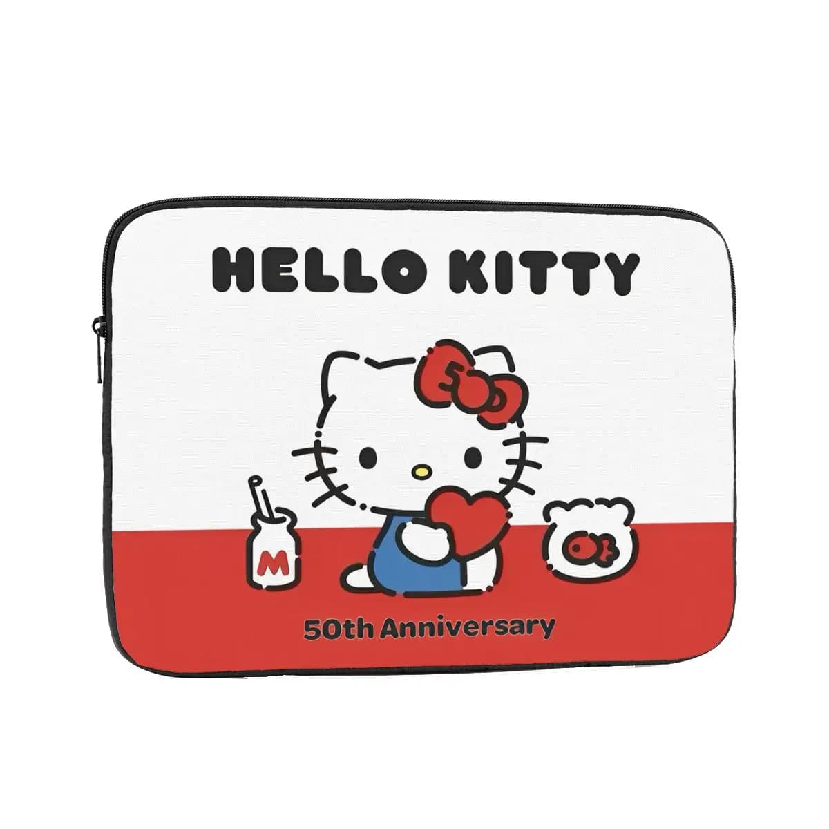 Custodia per Laptop Hello Kitty 12" 13" 15" 17" per MacBook Air Pro, Borsa Protettiva Antiurto per Computer, per Uomini e Donne