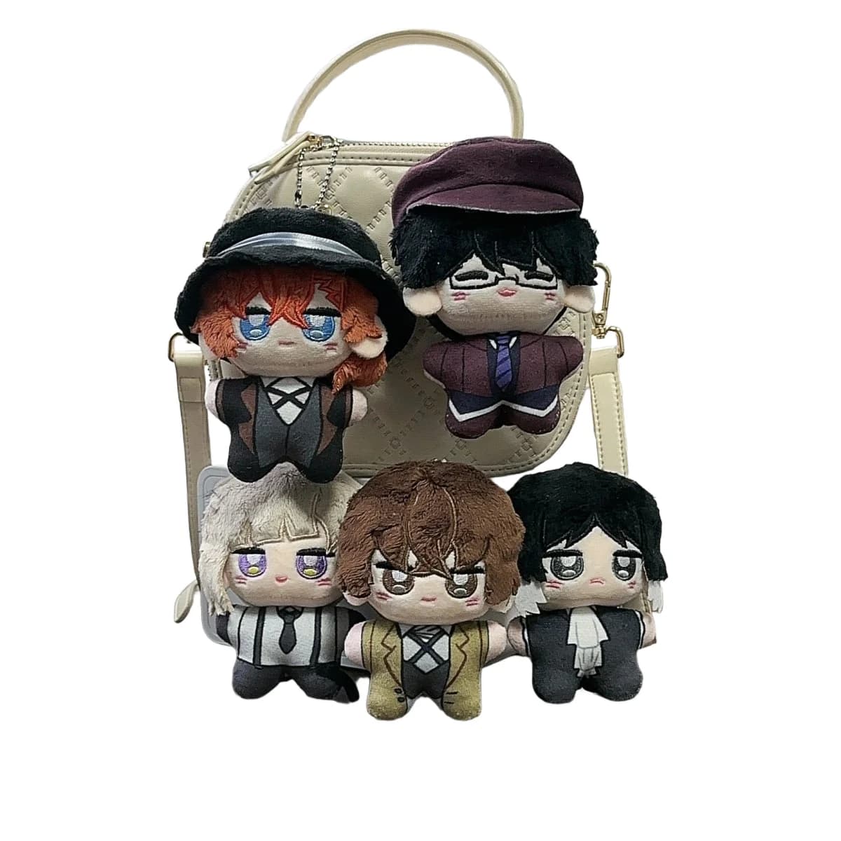 Anime Bungou Stray Dog Portachiavi in peluche Dazai Osamu Nakahara Chuuya Morbido Peluche Regalo di compleanno 10 cm