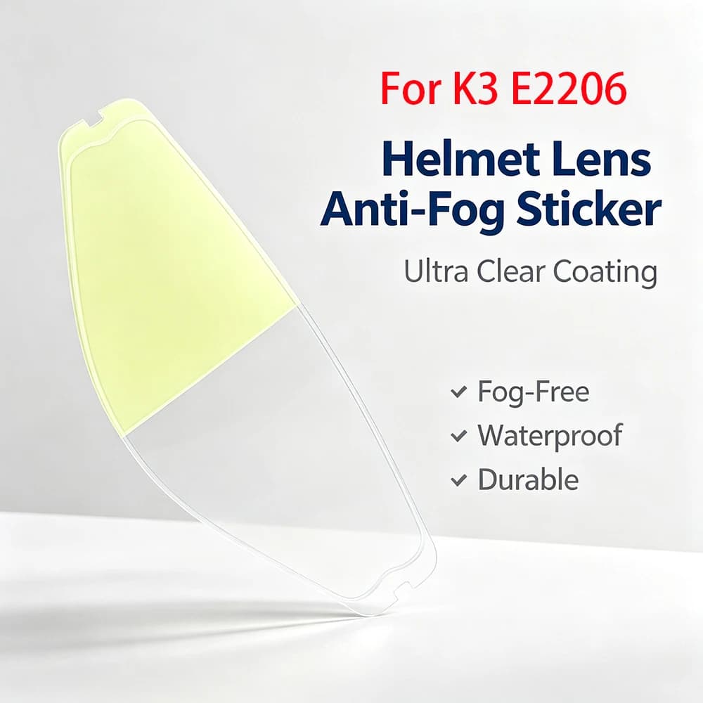 Helmet Visor Film Anti Fog For AGV K3 E2206 Motorcycle Helmet Visor Film Anti Fog Accessories