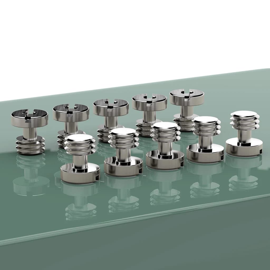 1 or 10pcs Stainless Steel Camera Screw 1/4"-20 3/8"-16 M3 Thread Quick Release for DSLR Camera Fixing Screw for Ballhead Tripod