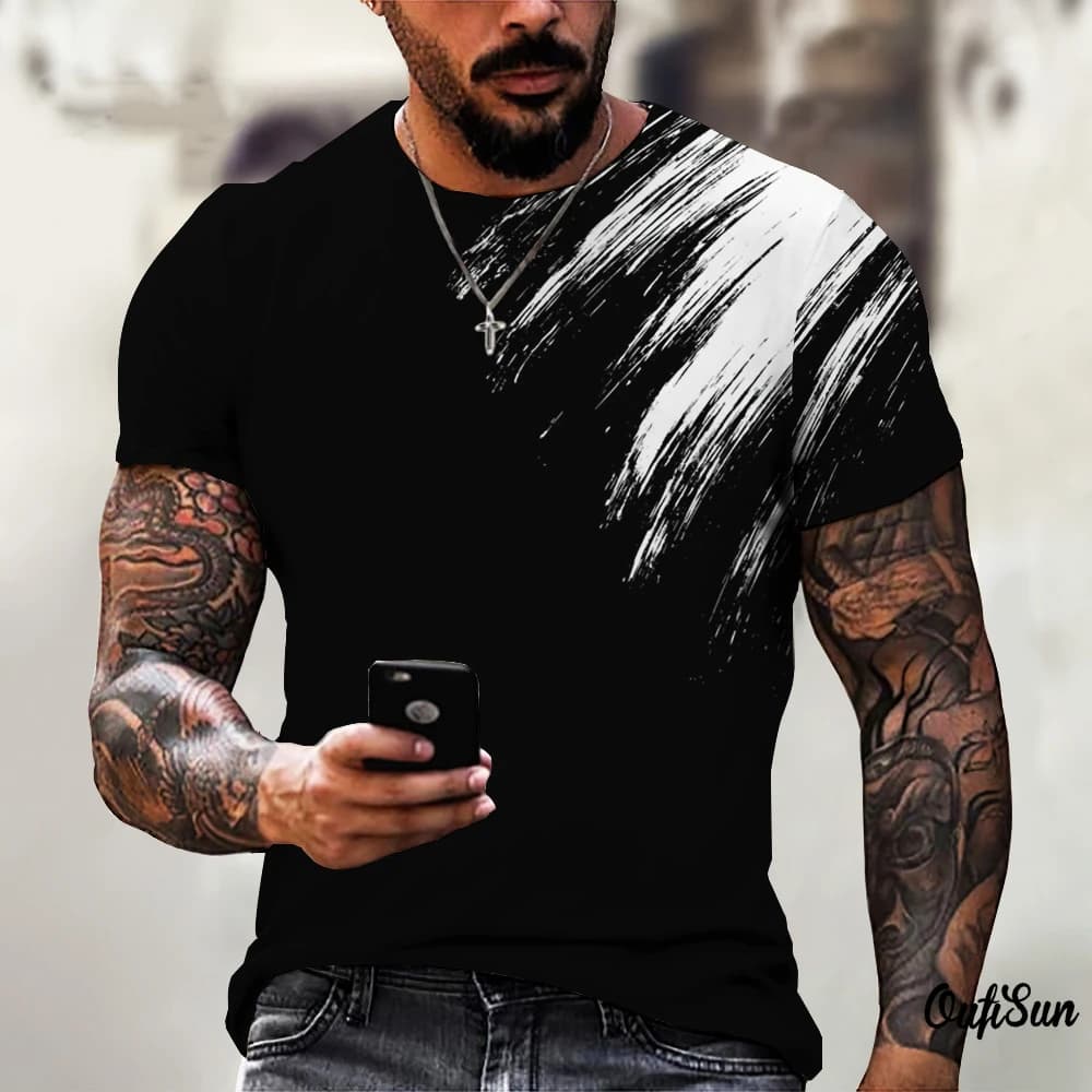 New Claw T-shirt da uomo Retro T-shirt a maniche corte 2024 Abbigliamento da uomo Modello scozzese T-shirt stampate in 3D T-shirt oversize Top